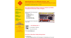 Desktop Screenshot of newrivervalleydrivingschool.com